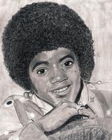Charcoal - Michael Jackson Rip - Hand Drawn